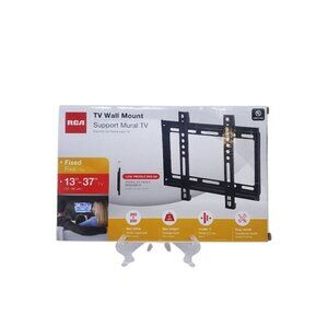 RCA TV Wall Mount Support For 13"-37" TV Fixed Low Profile Design Easy Install
